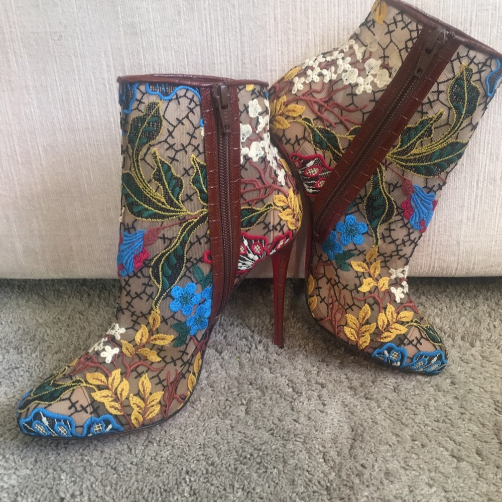 Christian Louboutin Mesh ankle boot